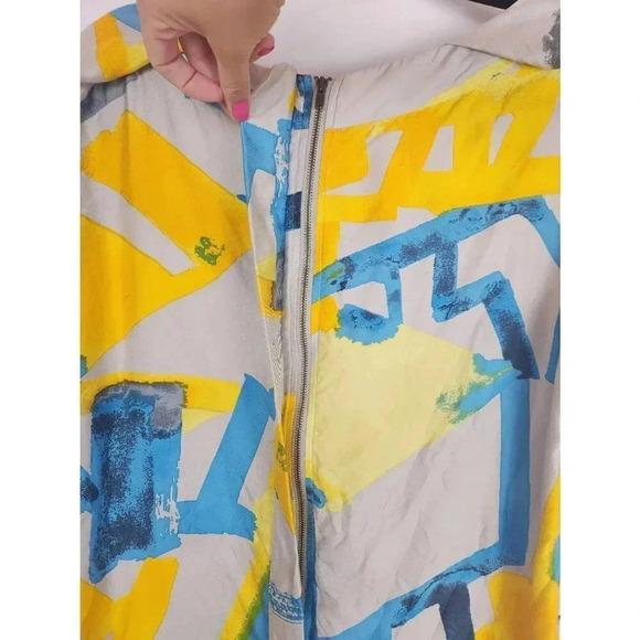 See By Chloe Dress Short Yellow and Blue Size 10. - Picture 4 of 7